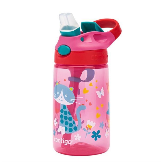 Picture of Contigo Gizmo Flip Kedicikler Tritan Çocuk Suluğu 420ML Pembe